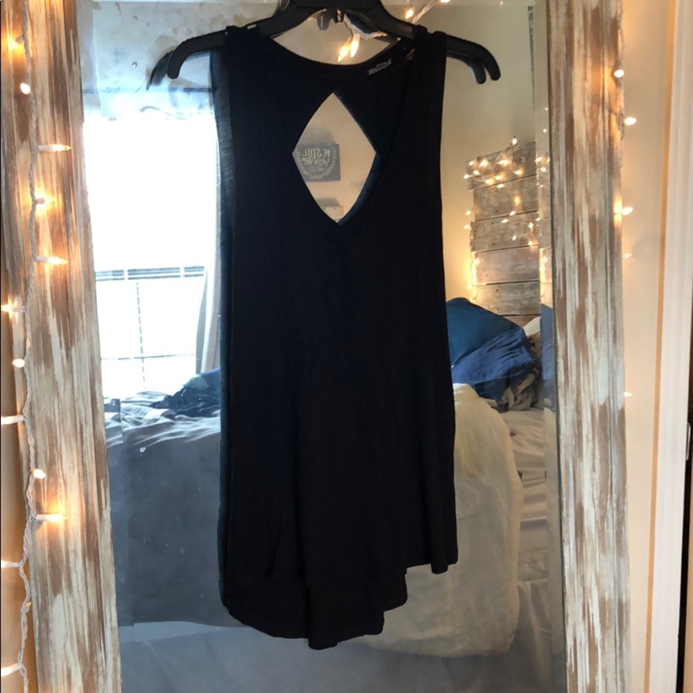 Black tank top